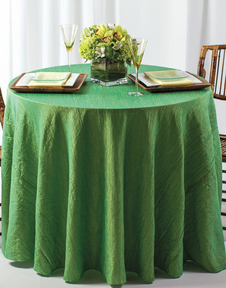Krinkle Crush Fabric Tablecloth Linen