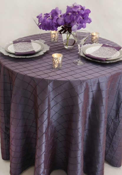 Pintuck Taffeta Tablecloth Linen