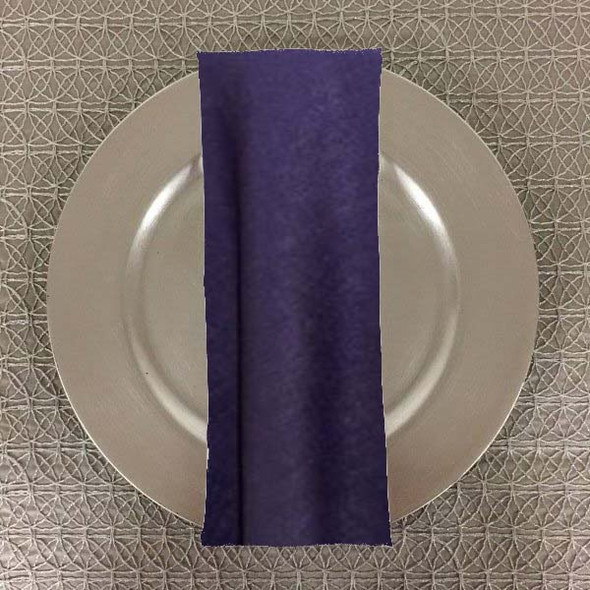 Dozen (12-pack) Panama Rustic Textured Table Napkins-Plum