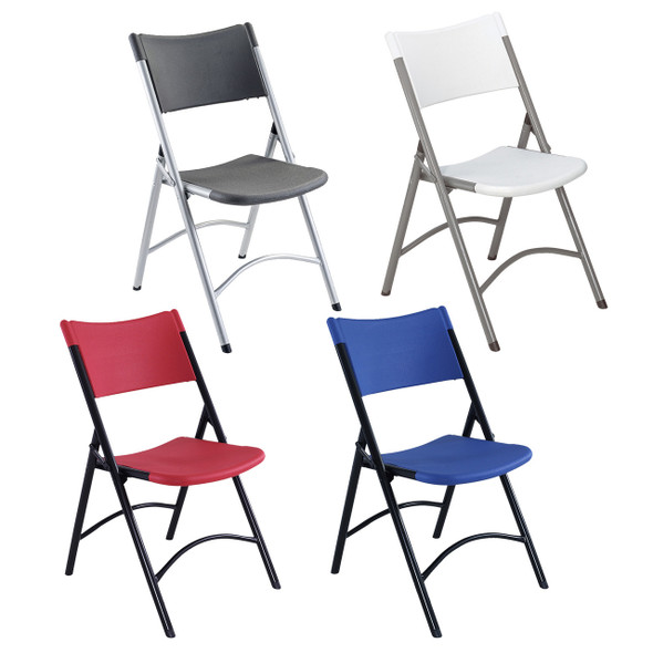 Body Builder Blow Molded Plastic Folding Chair By National Public Seating