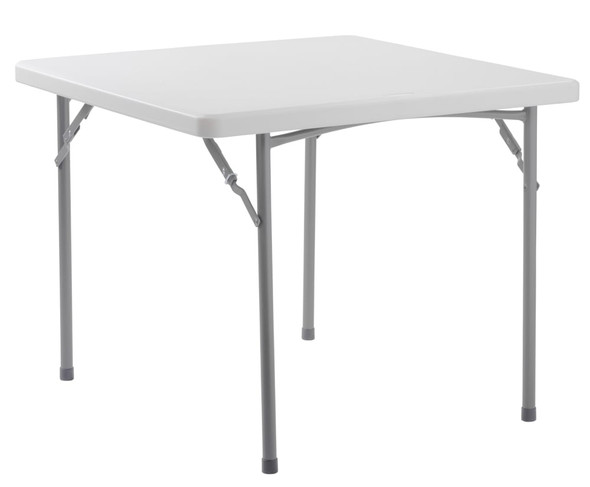 Body Builder 36" x 36" Folding Table, Speckled Gray, by National Public Seating Model BT-3636
