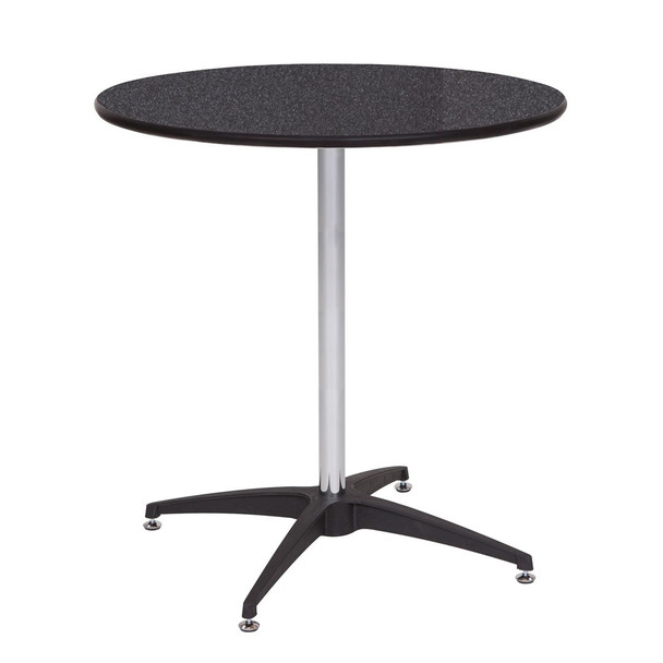 30" Round Premier Series Black Marble Laminate High Top Cocktail Table (PR-3883)