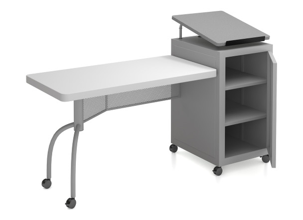 Edupod Lectern and Teacher's Desk Combo By Oklahoma Sound (OK-EDPD)