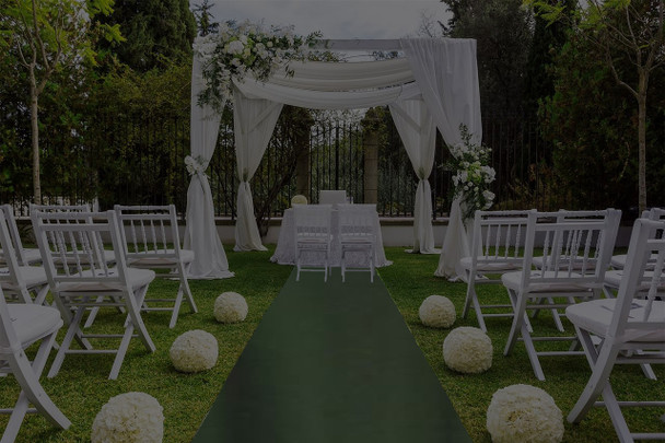 30"W Polyester Aisle Runner-Forest