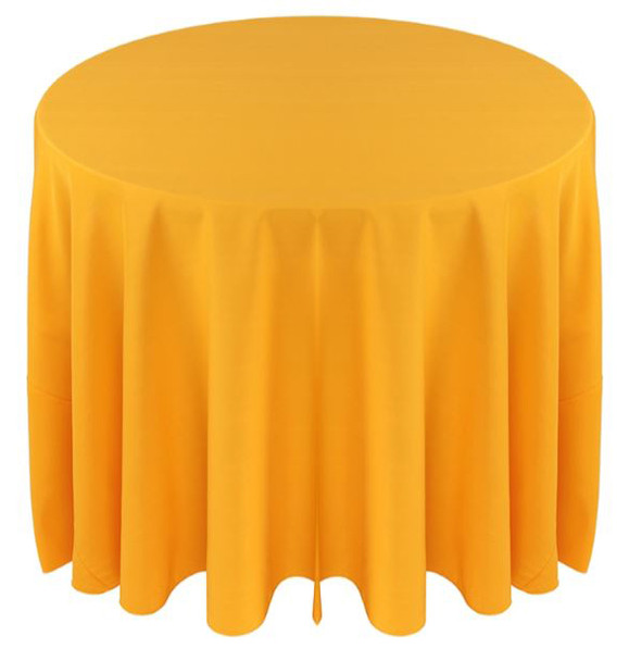 Solid Polyester Tablecloth Linen-Sunflower