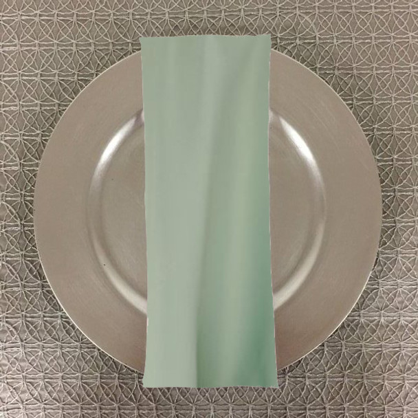 Dozen (12-pack) Solid Polyester Table Napkins-Seafoam