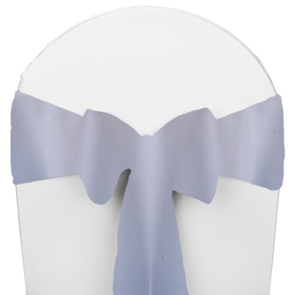 Solid Polyester Chair Sash-Light Blue