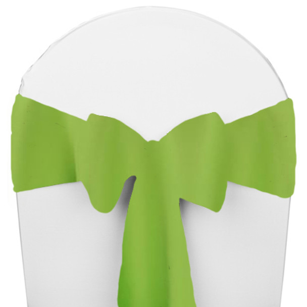 Solid Polyester Chair Sash-Lime