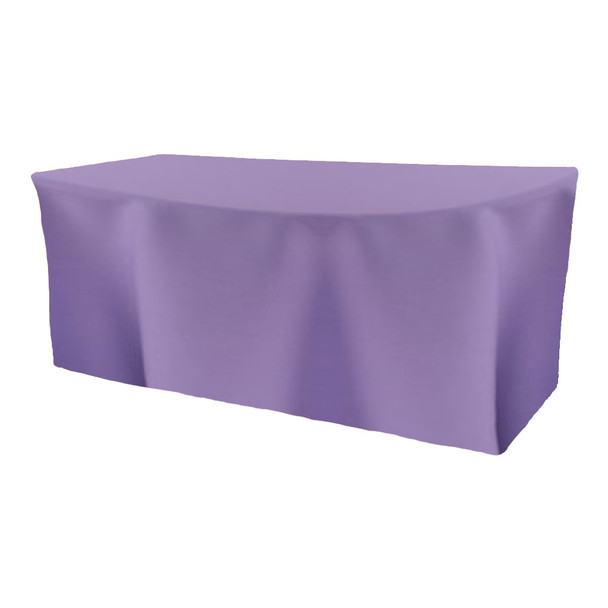 Solid Polyester Fitted Table Box Linen-Amethyst