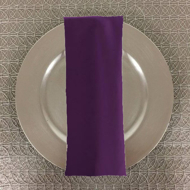 Dozen (12-pack) Spun Polyester Table Napkins-Grape