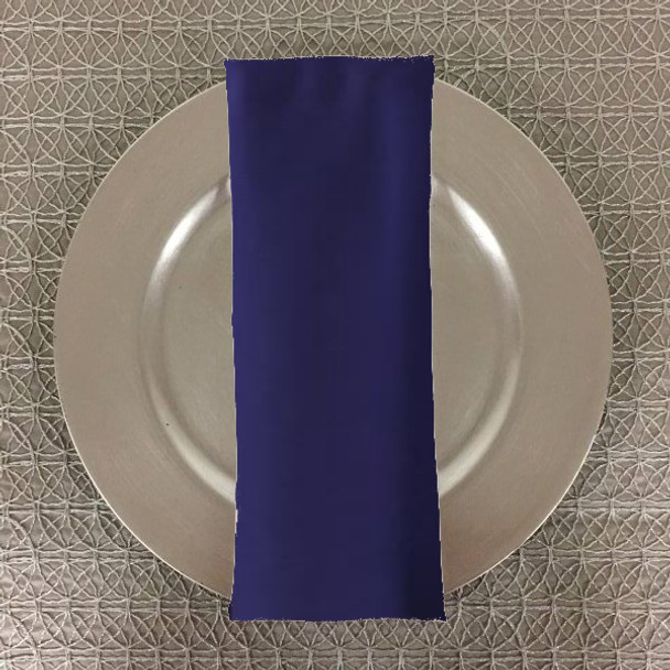 Dozen (12-pack) Spun Polyester Table Napkins-Purple