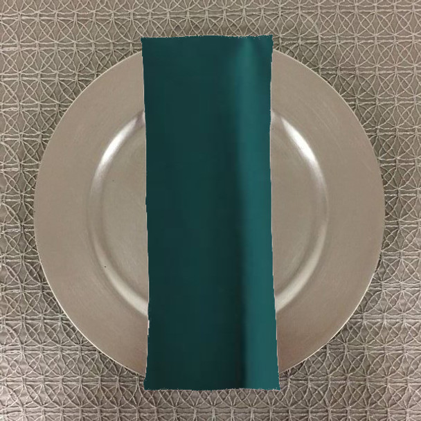 Dozen (12-pack) Spun Polyester Table Napkins-Teal