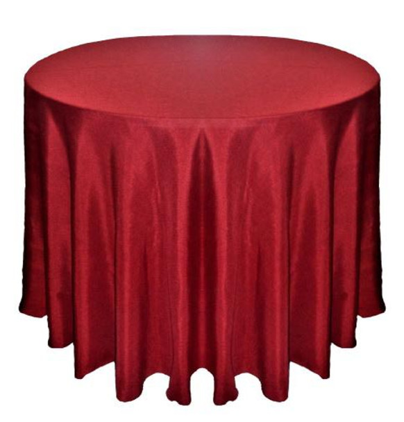 Dublin Rustic Faux Irish Tablecloth Linen-Marsala