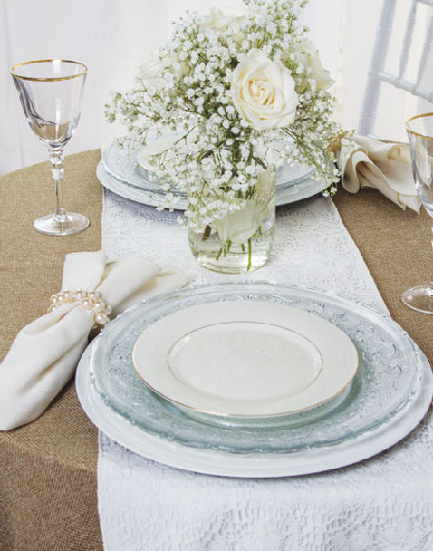 Faux Burlap Rustic Textured Tablecloth Linen