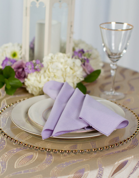 Eclectic Art Deco Jacquard Tablecloth Linen