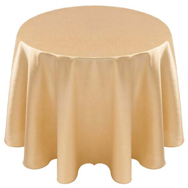 Faux Dupioni Polyester Based Tablecloth Linen-Gold