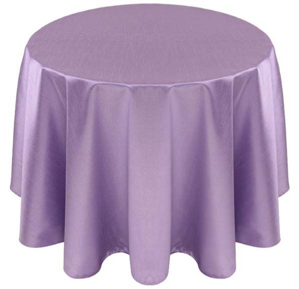 Faux Dupioni Polyester Based Tablecloth Linen-Lilac