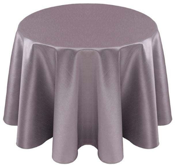 Faux Dupioni Polyester Based Tablecloth Linen-Grey