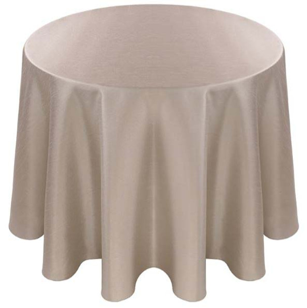 Faux Dupioni Polyester Based Tablecloth Linen-Platinum