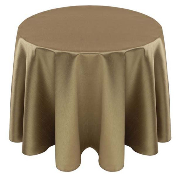 Faux Dupioni Polyester Based Tablecloth Linen-Olive