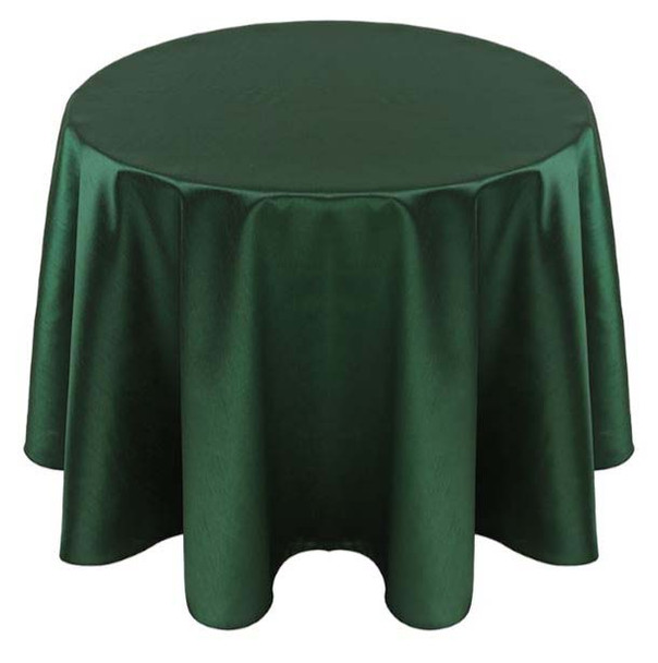 Faux Dupioni Polyester Based Tablecloth Linen-Hunter