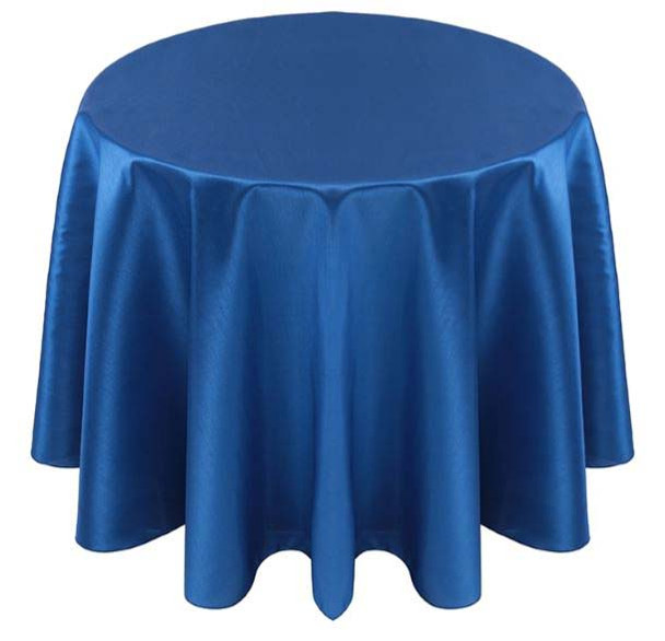 Faux Dupioni Polyester Based Tablecloth Linen-Royal