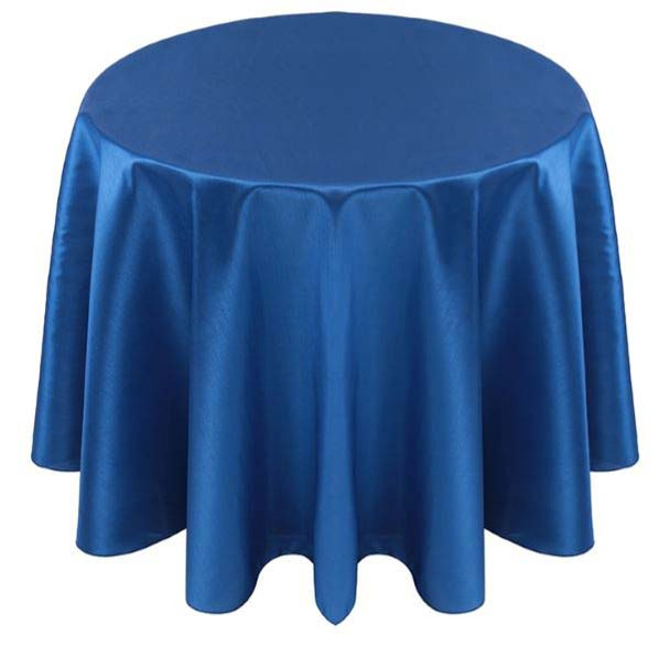 Faux Dupioni Polyester Based Tablecloth Linen-Royal