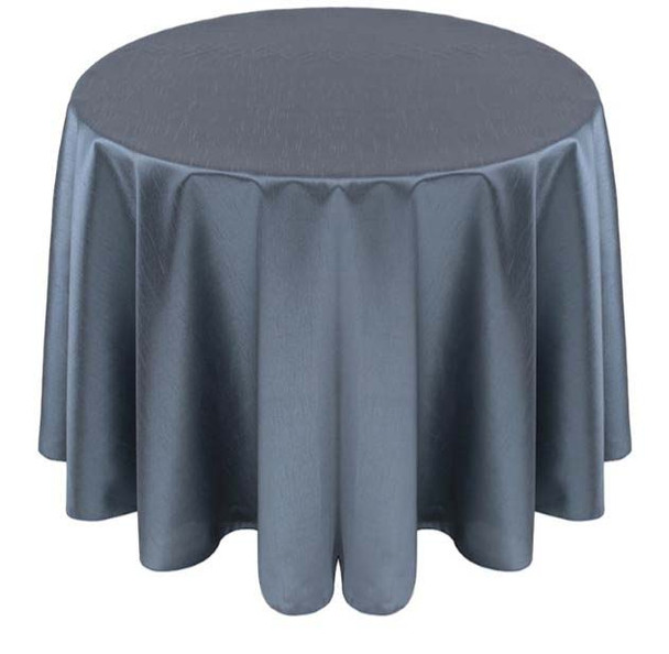 Faux Dupioni Polyester Based Tablecloth Linen-Slate