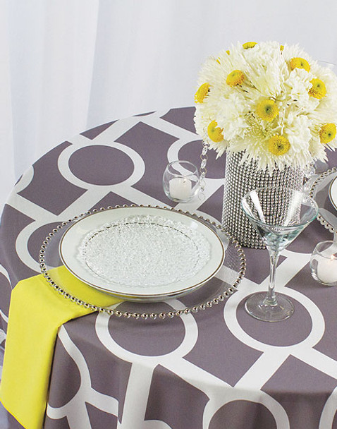 Liberty Key Geometric Print Polyester Tablecloth Linen