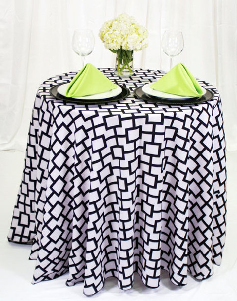 Liberty Square Geometric Print Polyester Tablecloth Linen