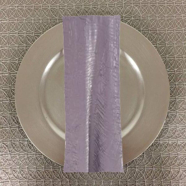 Dozen (12-pack) Shimmer Crush Fabric Table Napkins-Grey