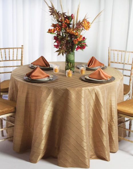Pintuck Taffeta Tablecloth Linen
