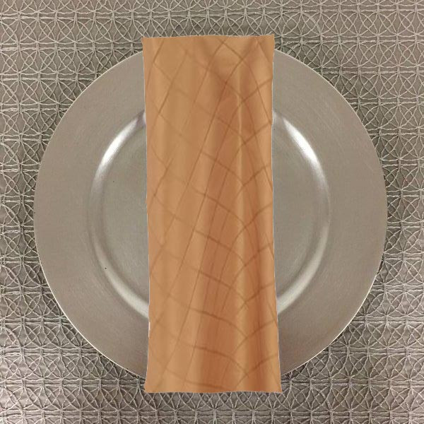 Dozen (12-pack) Pintuck Taffeta Table Napkins-Gold