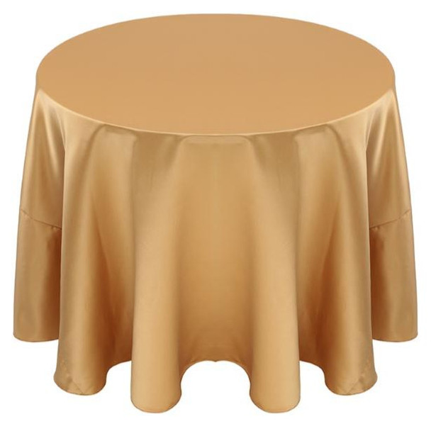 Matte Satin Tablecloth Linen-Gold