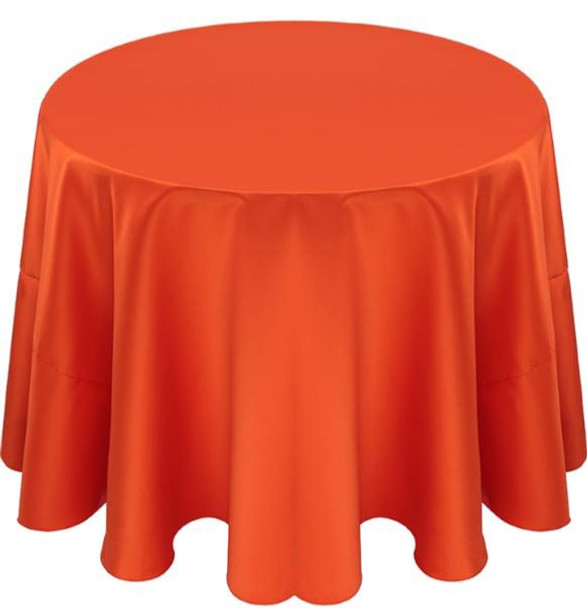 Matte Satin Tablecloth Linen-Tiger Lily