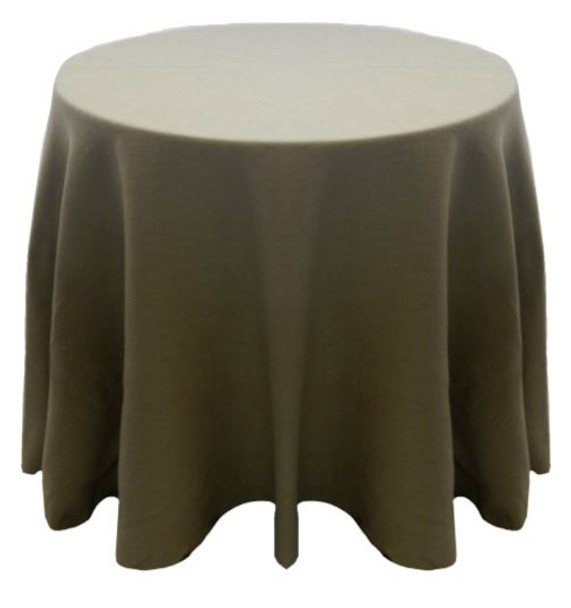Panama Rustic Textured Tablecloth Linen-Cement