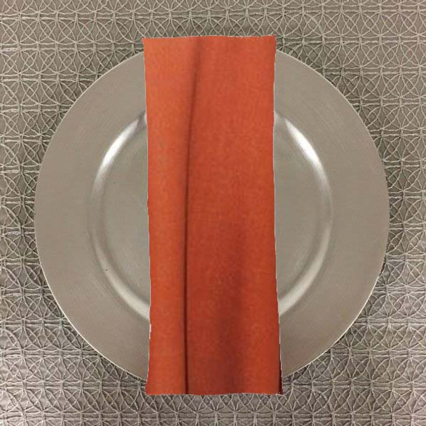 Dozen (12-pack) Panama Rustic Textured Table Napkins-Spice