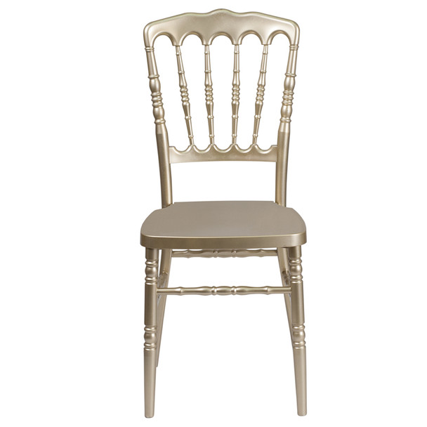 Napoleon Resin Stacking Chair-Gold