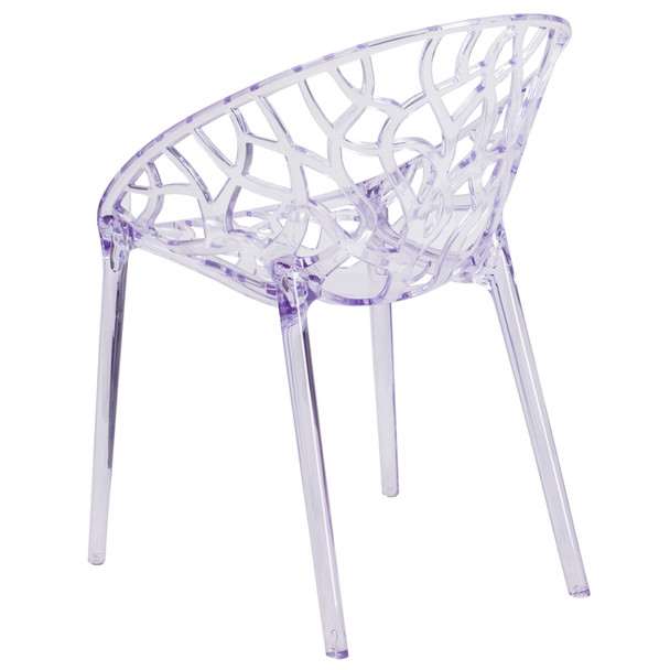Tree of Life Specter Series Transparent Stacking Side Chair
