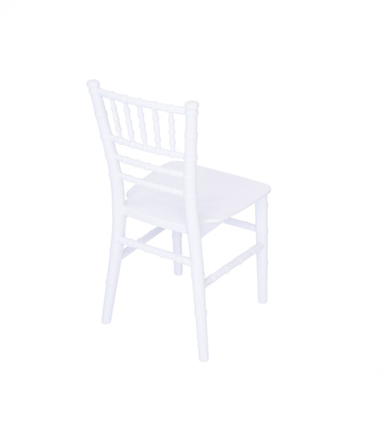 Rhino White Kids Resin Chiavari Chair with Steel Core