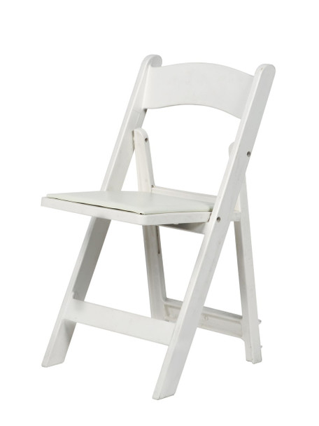 MAX Wedding and Event Resin Folding Chair-White