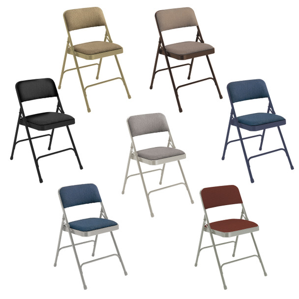 Body Builder Fabric Padded Folding Chair By National Public Seating, 2200 Series