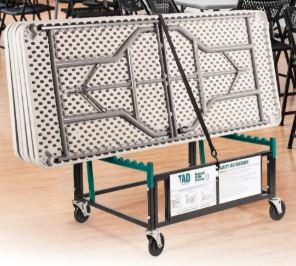 NPS TAD Table Assist Dolly for Folding Tables | Commercial Table Transport Cart