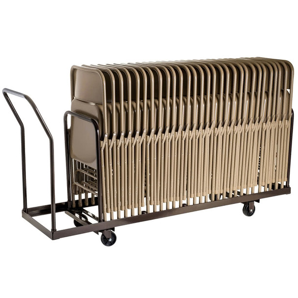 Linear Storage and Transport Folding Chair Dolly By National Public Seating, Model DY-35