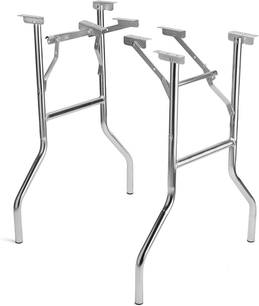 18" Wide Replacement Wishbone Style Steel Folding Table Legs - 2 Pack
