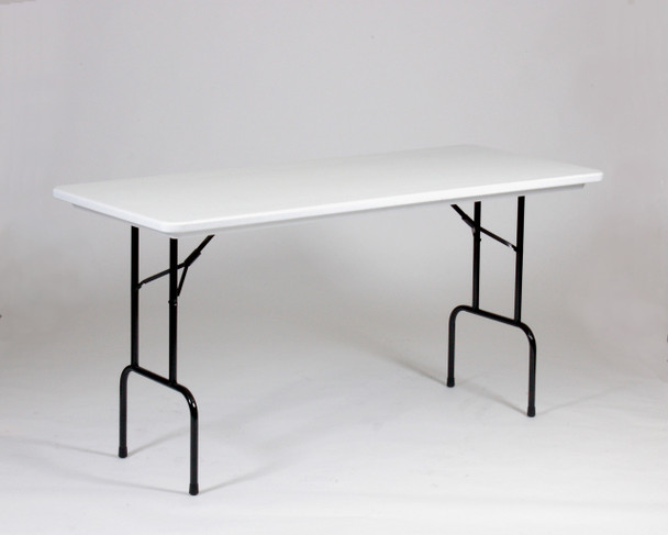 Correll 30"W x 72"L (6 ft) Counter Height (36") Blow Molded Plastic Folding Table (CL-RS3072-23)