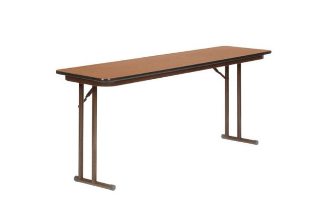 Correll High Pressure Laminate Seminar Folding Table With Offset Leg