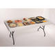 Fill 'N Chill Plastic Party Table Bundle With Extension Kits, Drain Valve, Skirting, and Storage Bag