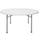 Body Builder 48" (4 ft) Round Plastic Folding Table By National Public Seating