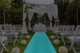 30"W Polyester Aisle Runner-Turquoise